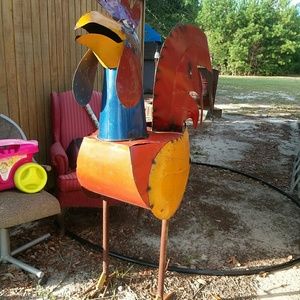 Large metal rooster